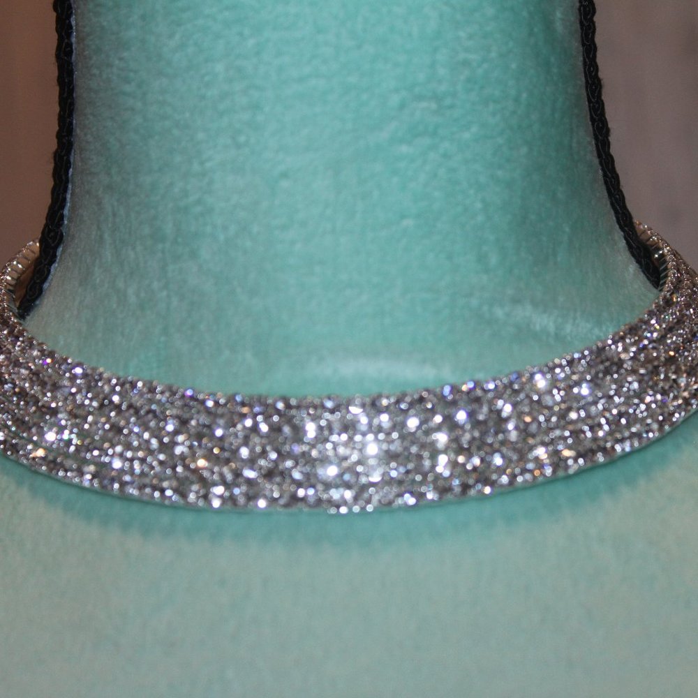 Nwt: 5 Strands Of Clear Crystal Choker